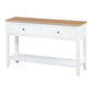 Criterion Sorrento Console Table 1200mm Semi-Assembled White Oak Veneer