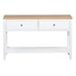 Criterion Sorrento Console Table 1200mm Semi-Assembled White Oak Veneer