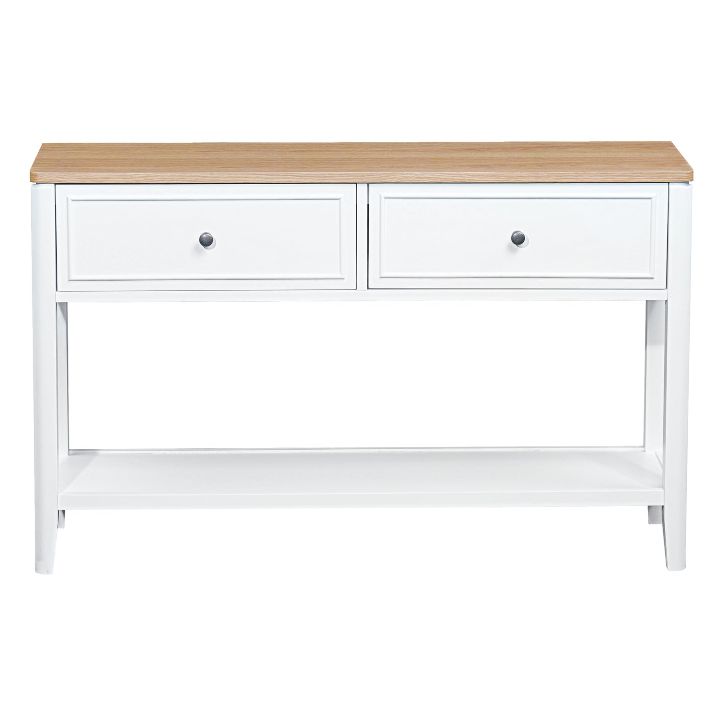 Criterion Sorrento Console Table 1200mm Semi-Assembled White Oak Veneer