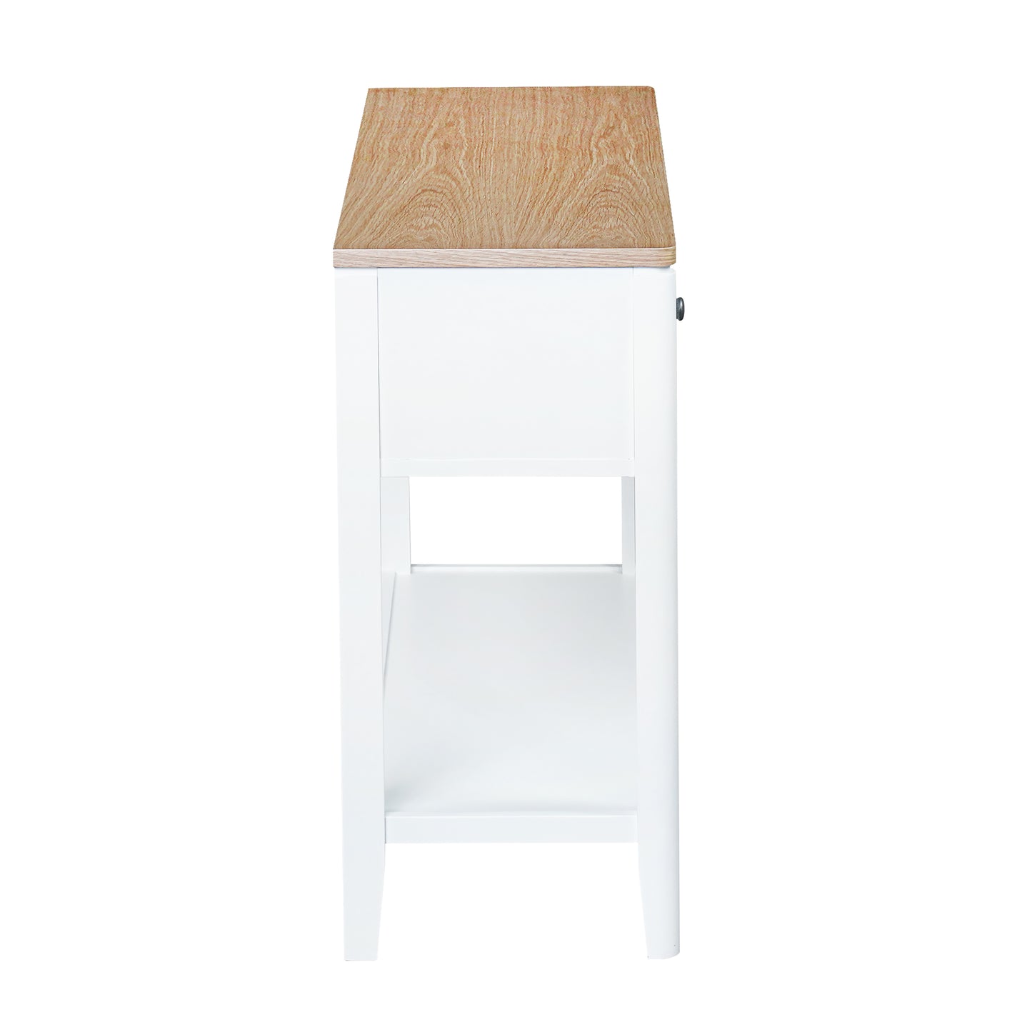 Criterion Sorrento Console Table 1200mm Semi-Assembled White Oak Veneer