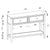 Criterion Sorrento Console Table 1200mm Semi-Assembled White Oak Veneer