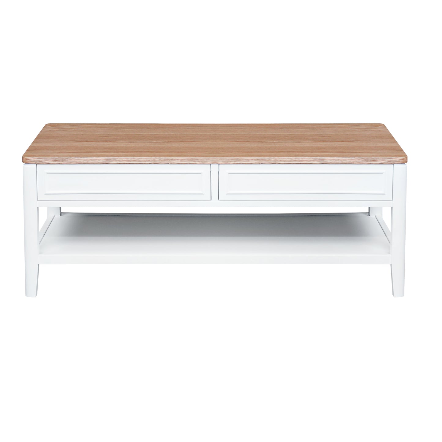 Criterion Sorrento Coffee Table 1200mm Semi-Assembled White Oak Veneer