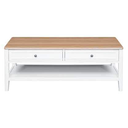 Criterion Sorrento Coffee Table 1200mm Semi-Assembled White Oak Veneer