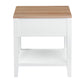 Criterion Sorrento End Table 550mm Semi-Assembled White Oak Veneer