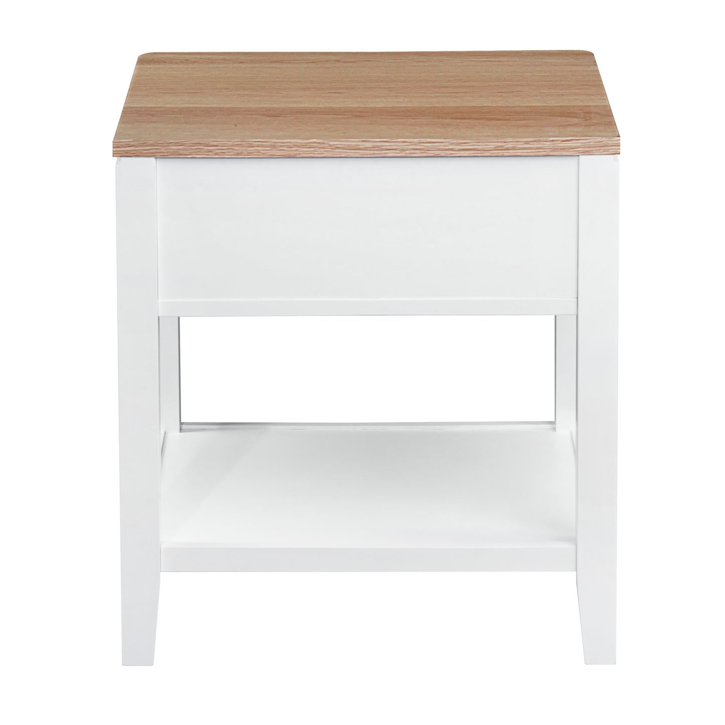 Criterion Sorrento End Table 550mm Semi-Assembled White Oak Veneer