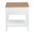 Criterion Sorrento End Table 550mm Semi-Assembled White Oak Veneer