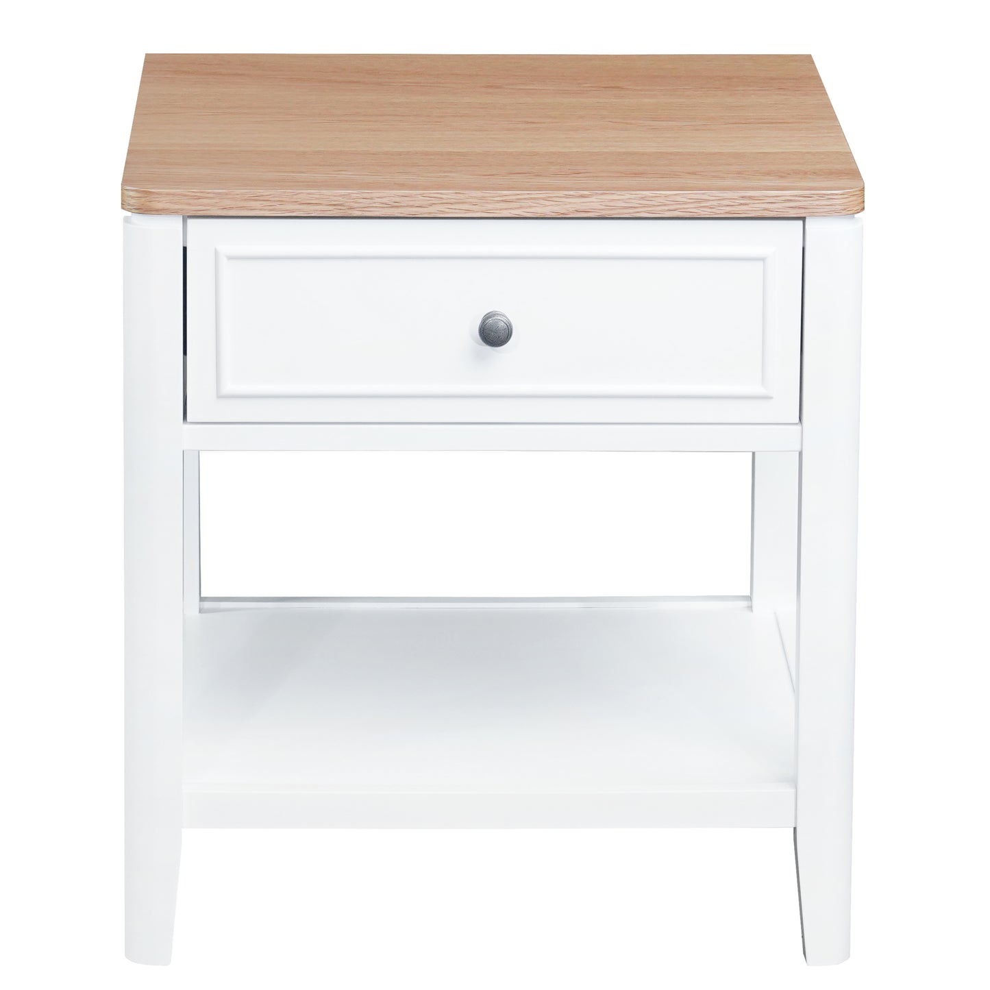 Criterion Sorrento End Table 550mm Semi-Assembled White Oak Veneer