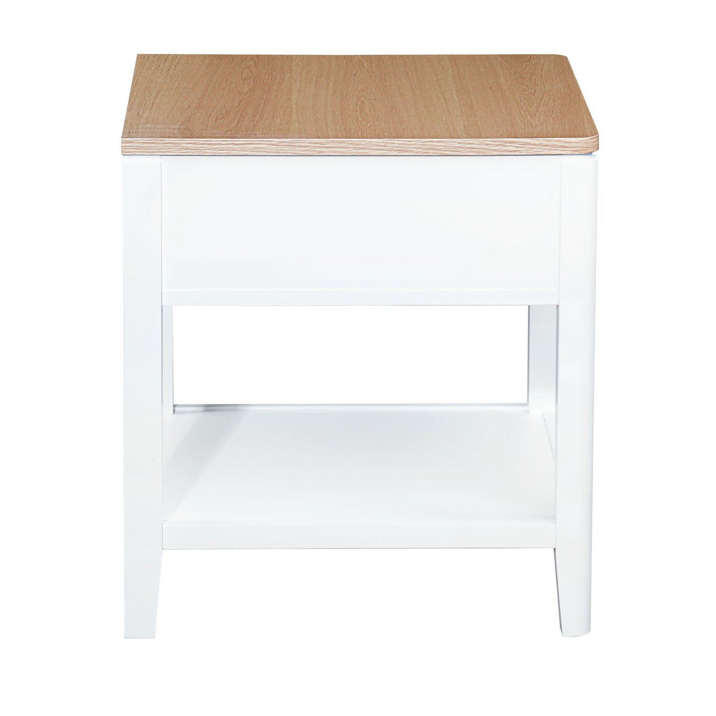 Criterion Sorrento End Table 550mm Semi-Assembled White Oak Veneer