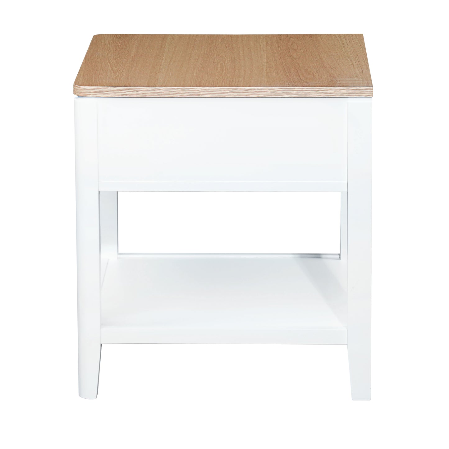 Criterion Sorrento End Table 550mm Semi-Assembled White Oak Veneer