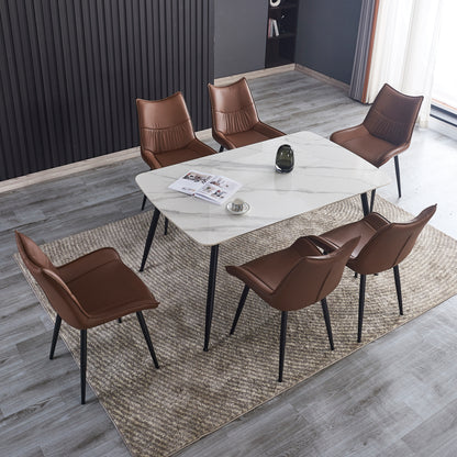 Criterion Tempo Dining Table 1500mm White Grey Sintered Stone