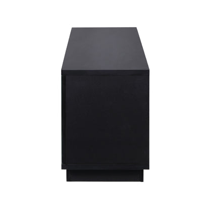 Criterion Zaire TV Cabinet, Entertainment Unit 1800mm Semi-Assembled Black