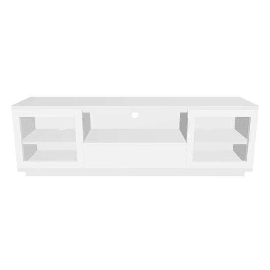 Criterion Zaire TV Cabinet, Entertainment Unit 1800mm Semi-Assembled White