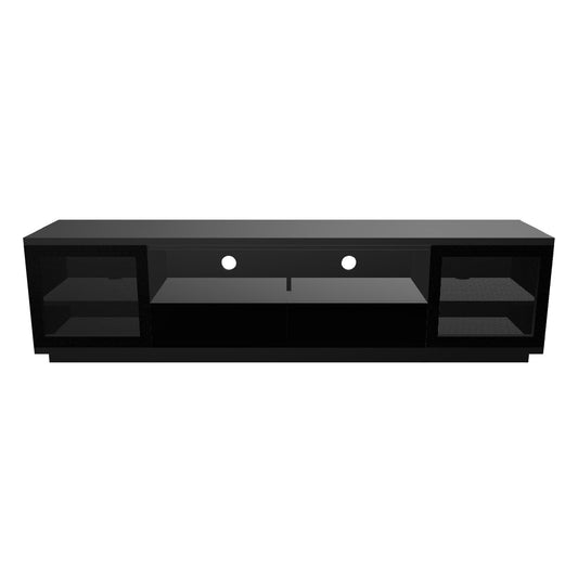 Criterion Zaire TV Cabinet, Entertainment Unit 2200mm Semi-Assembled Black