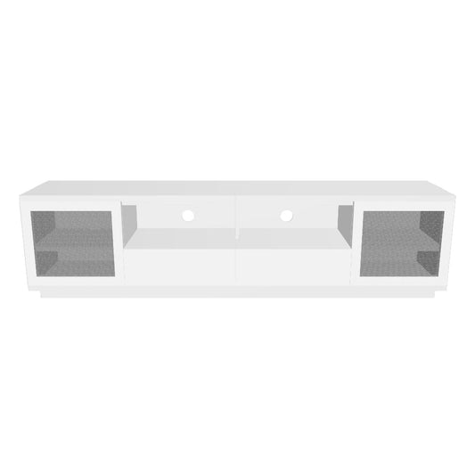 Criterion Zaire TV Cabinet, Entertainment Unit 2200mm Semi-Assembled White
