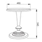 Criterion Beth End Table 490mm White