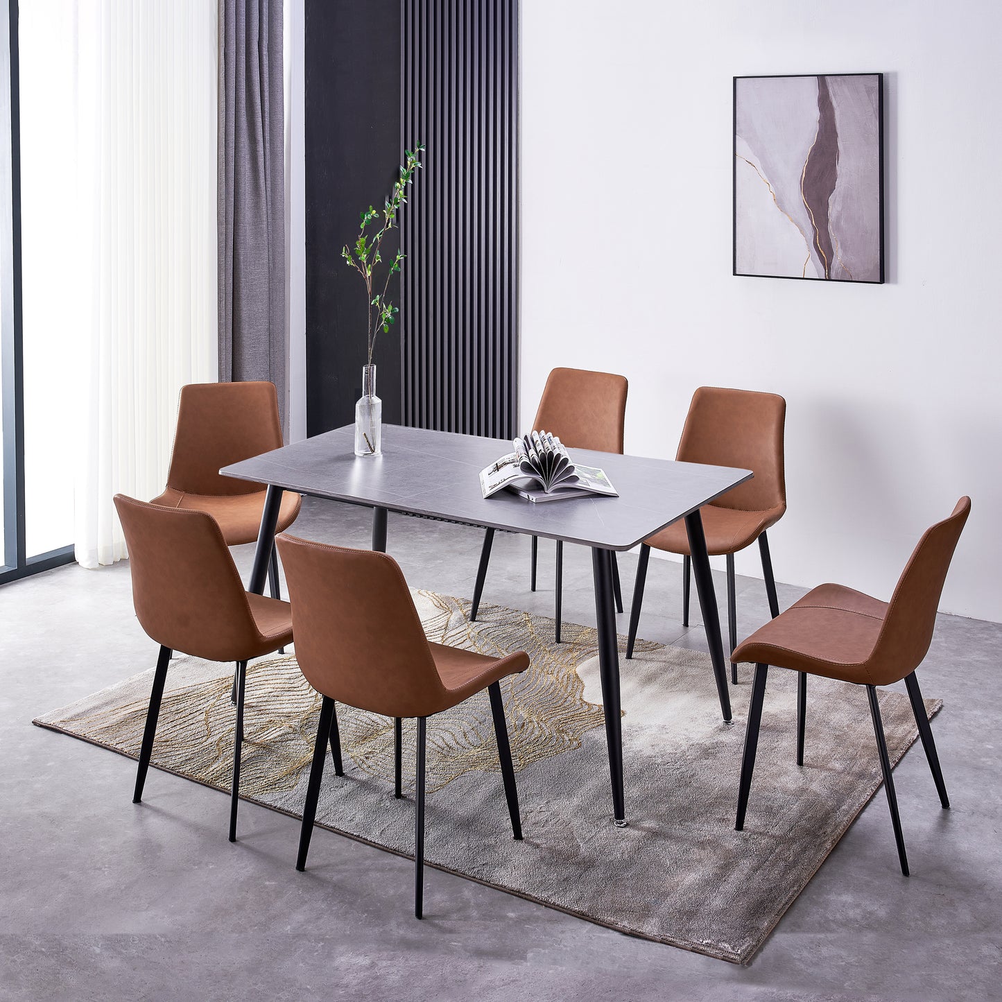 Criterion Mendy Dining Table 1400mm Grey Sintered Stone
