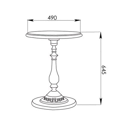 Criterion Finn End Table 490mm Black
