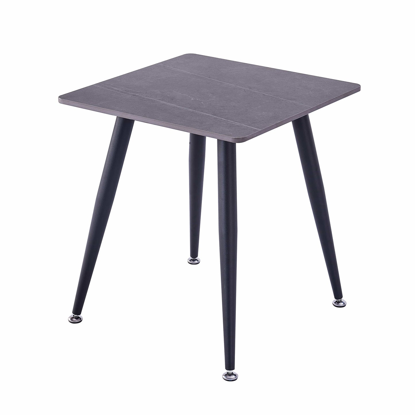 Mendy Grey Sintered Stone End Table with Metal Legs by Criterion™ Furniture > Tables > Accent Tables > End Tables HLS