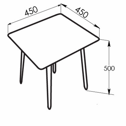 Mendy Grey Sintered Stone End Table with Metal Legs by Criterion™ Furniture > Tables > Accent Tables > End Tables HLS
