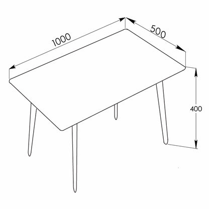 Mendy White Sintered Stone Coffee Table with Metal Legs by Criterion™ Furniture > Tables > Accent Tables > Coffee Tables HLS