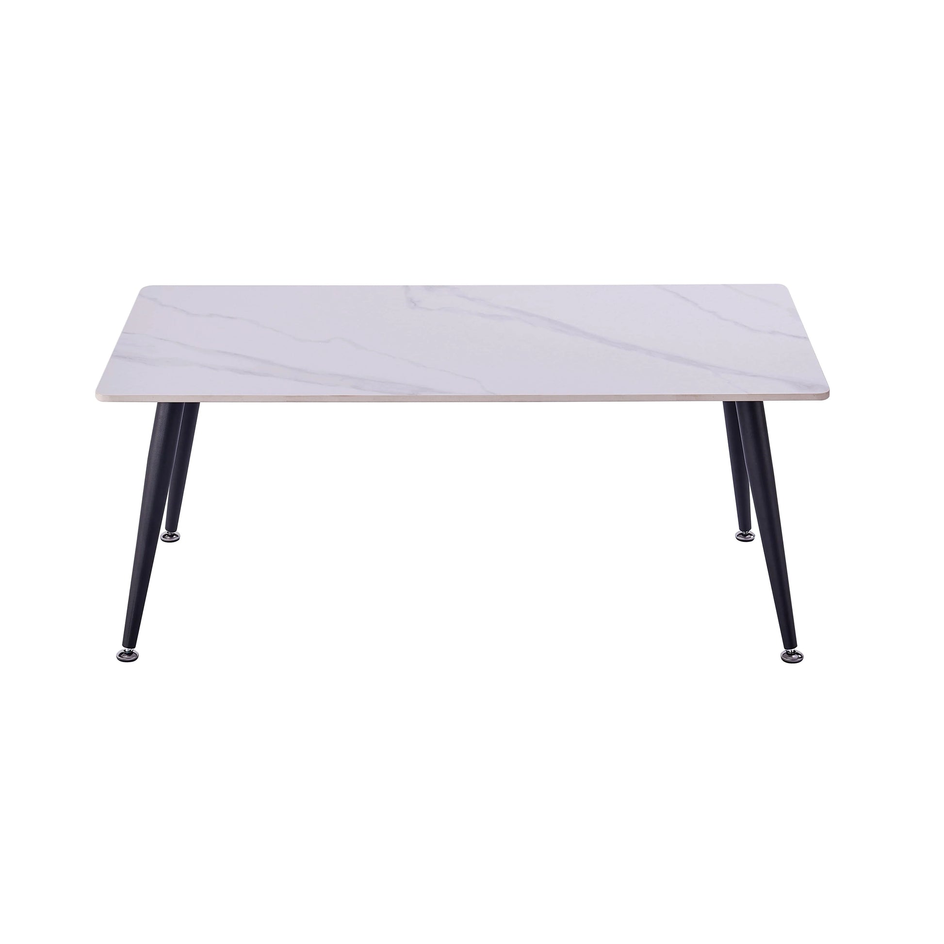 Mendy White Sintered Stone Coffee Table with Metal Legs by Criterion™ Furniture > Tables > Accent Tables > Coffee Tables HLS